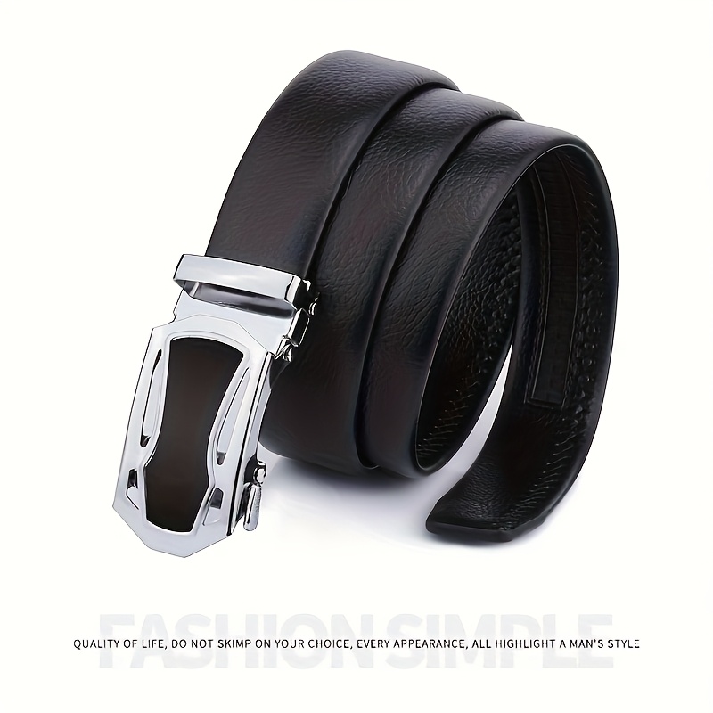 Men's Two Piece Combination Outfit with Automatic Buckle Belt